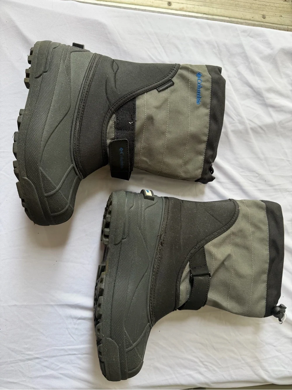 Columbia Kids Waterproof Winter Snow Boots Black Gray Size Youth 2